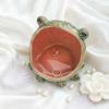 Big Mouth Realistic Toad Ring Holder Ceramic Animal Trinket Tray Desktop Ornament