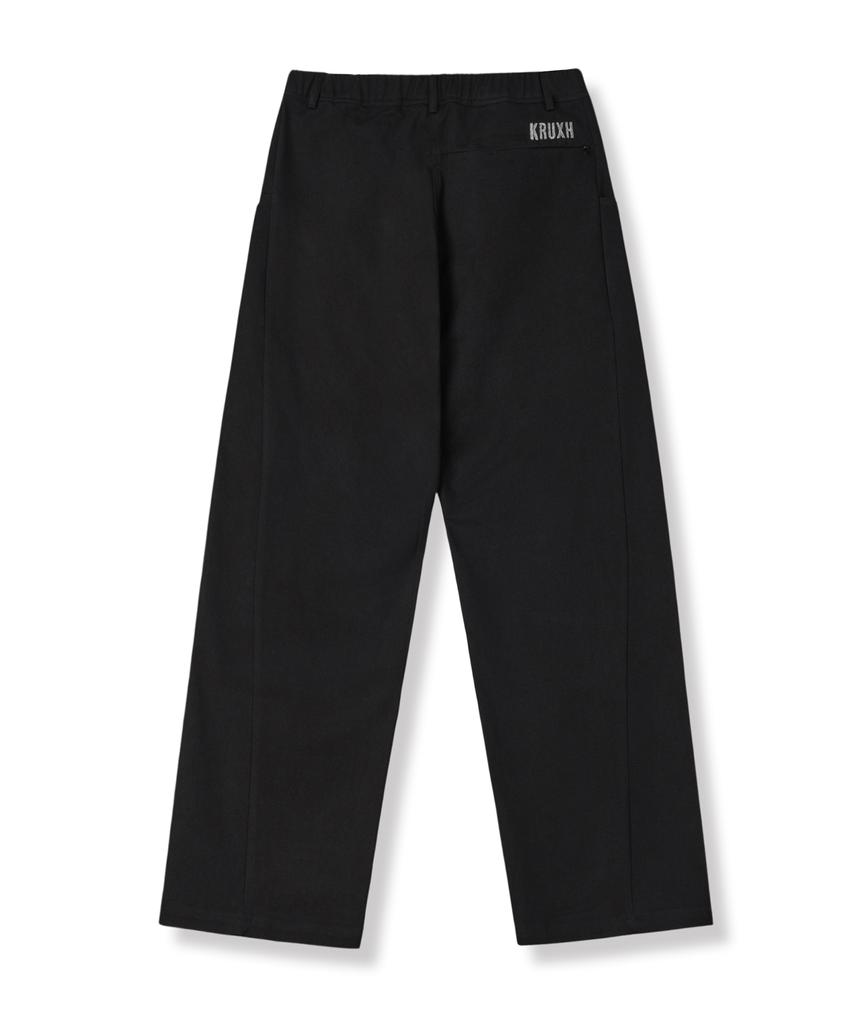 Keuleogsi Semi-Wide Twill Pants Black