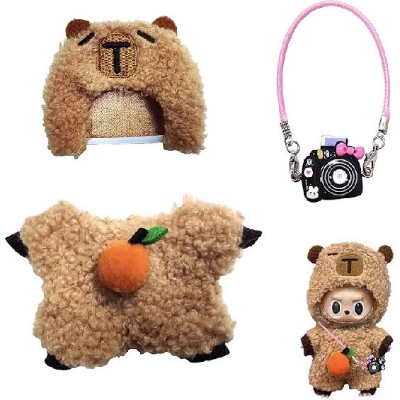 

Gxlaihly 17cm Doll Clothes, Labubu Doll Clothes, Costumes for Labubu Dolls, Labubu Outfit, Suitable for 17cm Labubu Dolls (B15 ( A3pcs