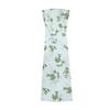 Women's Fashion Casual A-line Floral Printed Hammer Feel Loose Long Skirt With Pockets