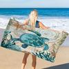 1 Stück Schildkröten Strandtuch, Super saugfähig, Schnell trocknend, Leicht, Weich, Geeignet für Strand, Schwimmen, Outdoor-Camping, Reisen