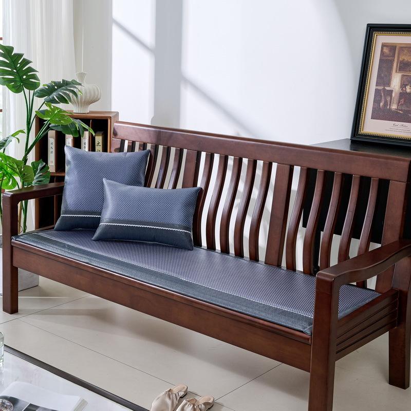 

Подушка для дивана из цельного дерева Старомодная китайская высококачественная нескользящая подушка из палисандра Длинная подушка Оконная подушка Сиденье Kaba Card Деревянная скамейка 50*130cm