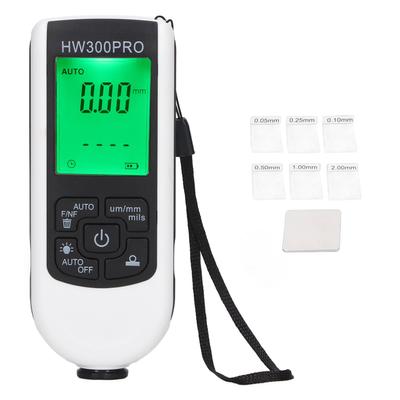 Digital Coating Thickness Gauge ABS with Portable Rope Automatic Shutdown Function Paint Coating Meter for Outdoor