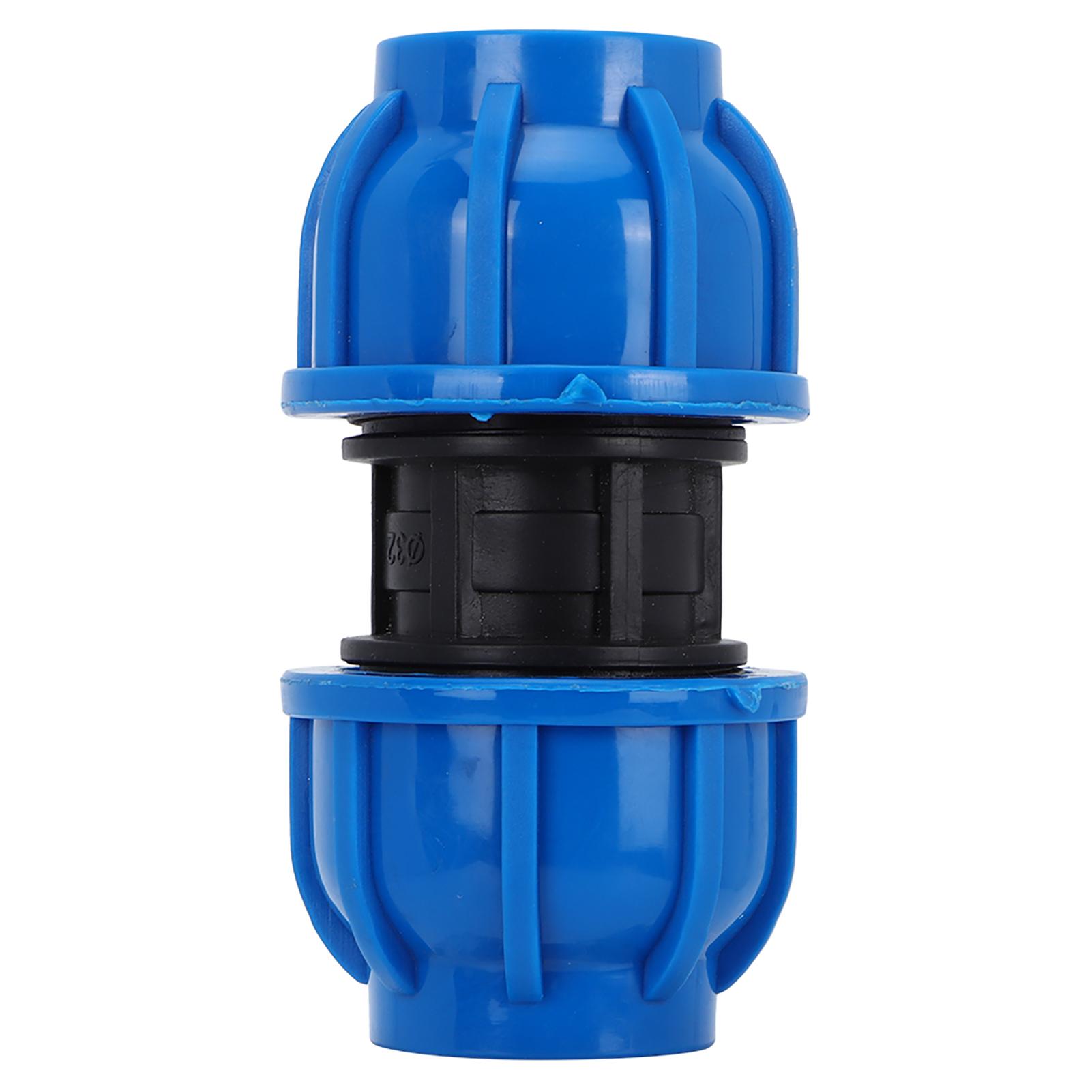 

4Pcs PE Plastic 32mm to 32mm Straight Connector Water Pipe Adapter Fitting Accessories