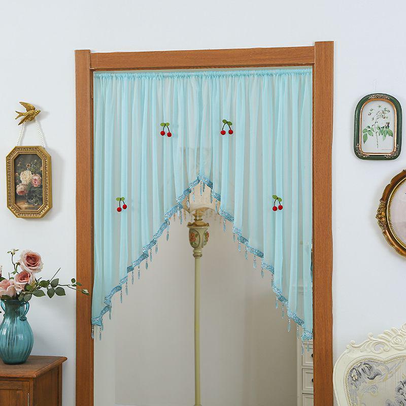 Lace French Gauze Half-Curtain - Decorative Room Divider for Bedroom, Kitchen, or Window