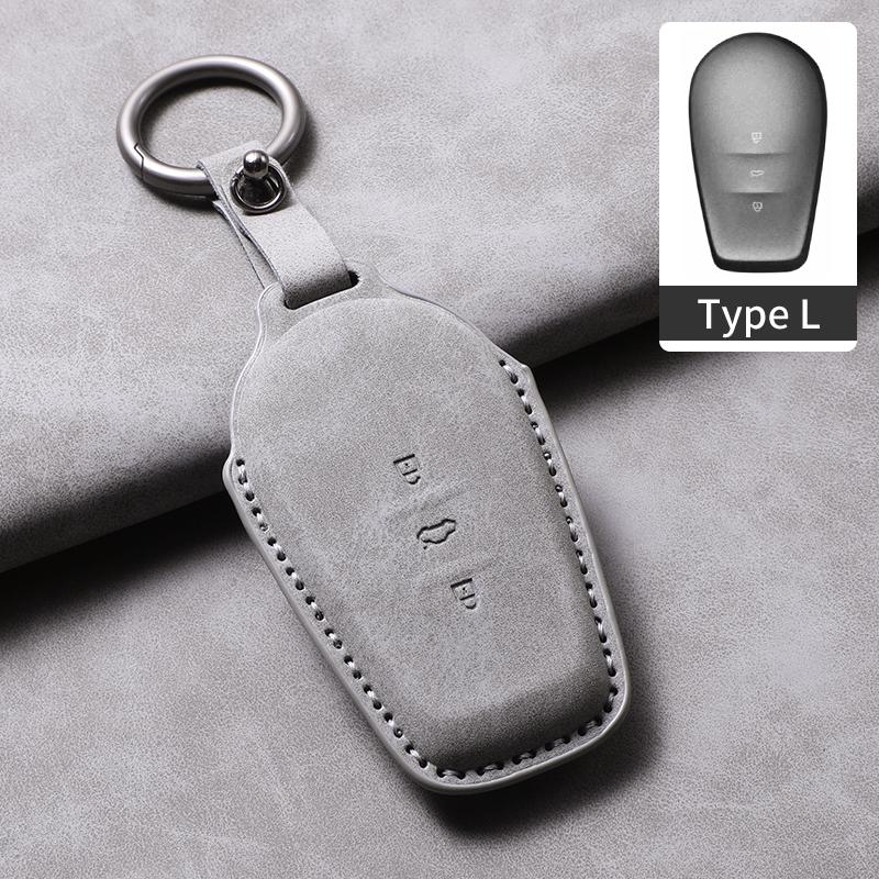 

For Nissan N7 2025 N7 Pro N7max Leather Car Remote Key Case Cover Car Keychain Anti-Scratch Protector Shell Garnish Accessories