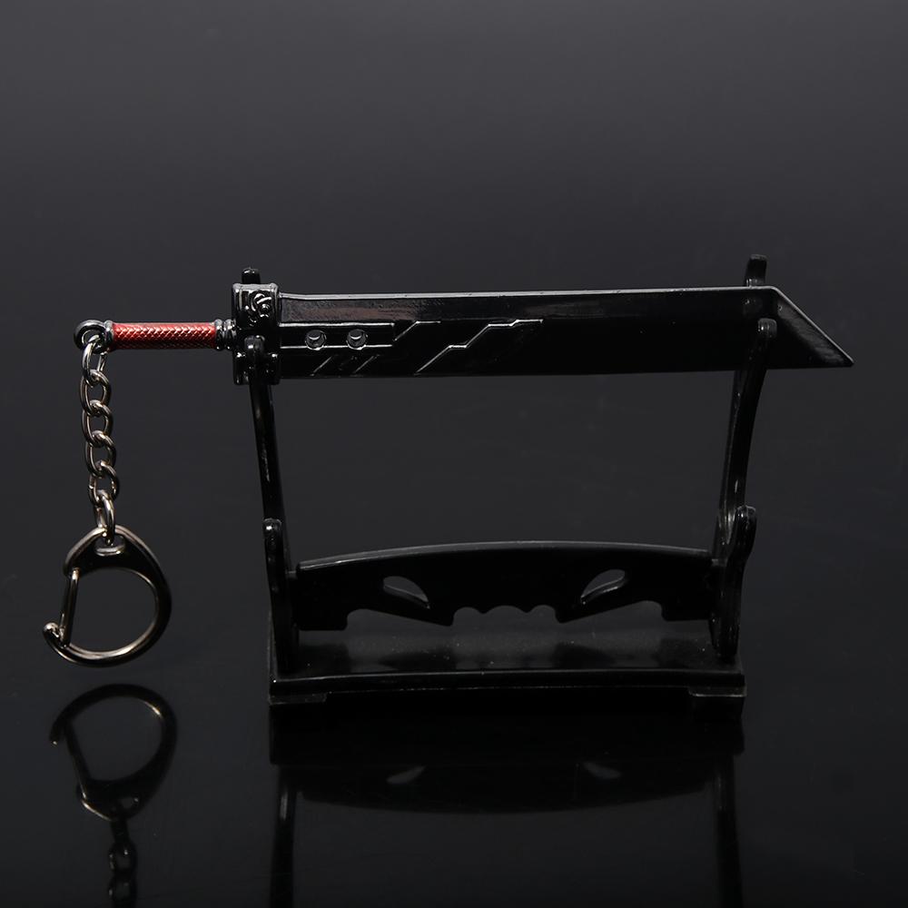 Game Final Fantasy 7 VII Remake Sword Keychain Zack Fair Weapon Cloud Strife Buster Sword Pendant Keyring Unisex Cosplay Prop