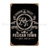 Stardew Valley Pelican Town Birtzemorg Metal Plaque Retro Garage Designing Customize Printing Tin Sign Poster