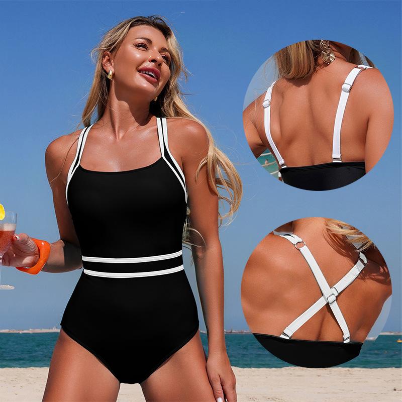 Women's Swimwear New One-piece Swimsuit Sports Style Ready-made Swimwear
