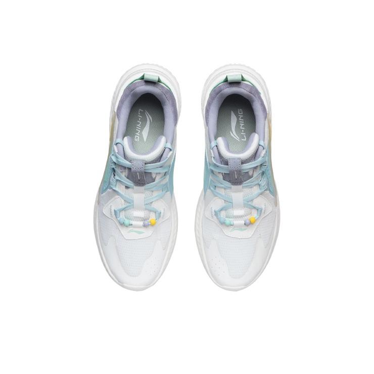 Li Ning Starfire Fabric Synthetic Leather Sports Shock Absorption Non-Slip Wear-Resistant Breathable Lightweight Low-Top Casual Shoes AGLR092-4