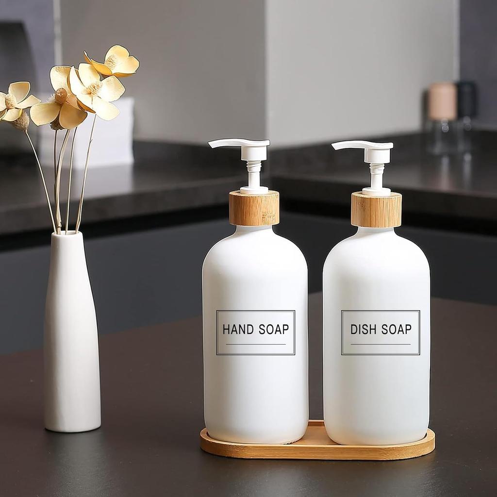 TESWEY 40 PCS Clear Hand Soap and Lotion Labels,Transparent Waterproof Shampoo Conditioner Labels Stickers,Preprinted Bathroom Labels for Soap