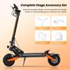 W12 Elektroroller 1500W*2 Doppelmotor 25Ah Akku 11'' Offroad-Reifen Doppelscheibenbremse Doppelfederung Geschwindigkeit 25KM/H Elektroroller