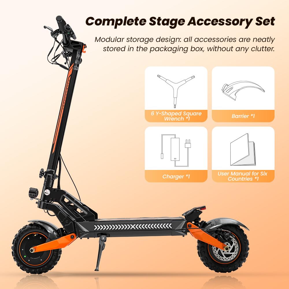 W12 Elektroroller 1500W*2 Doppelmotor 25Ah Akku 11'' Offroad-Reifen Doppelscheibenbremse Doppelfederung Geschwindigkeit 25KM/H Elektroroller