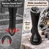 G&Zaco Luxury brand Knight Boots Genuine Leather Real Wool Women's Boots Knee-high Sheepskin Fur Anti Slip Thick Cotton Warm Lace Up Long Boots 3337