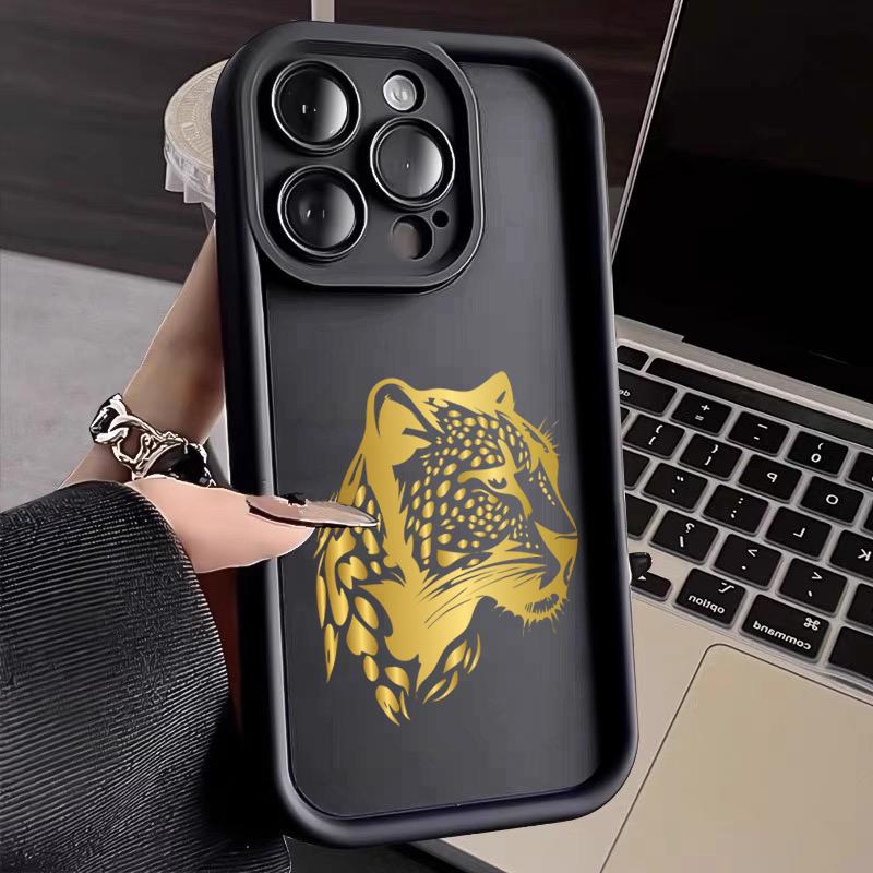 Cool Brown Jungle Leopard Tropical Case For iPhone 11 12 13 Pro 14 15 16 17 Pro Max X XS 7 8 Plus ShockProof Silicone Soft Cover