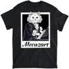 Meowzart - Klassische Katzenmusikliebhaber Klavierspieler Pianist T-Shirt, Langarmshirt, Sweatshirt, Hoodie Unisex Erwachsenengröße Hergestellt in Kanada