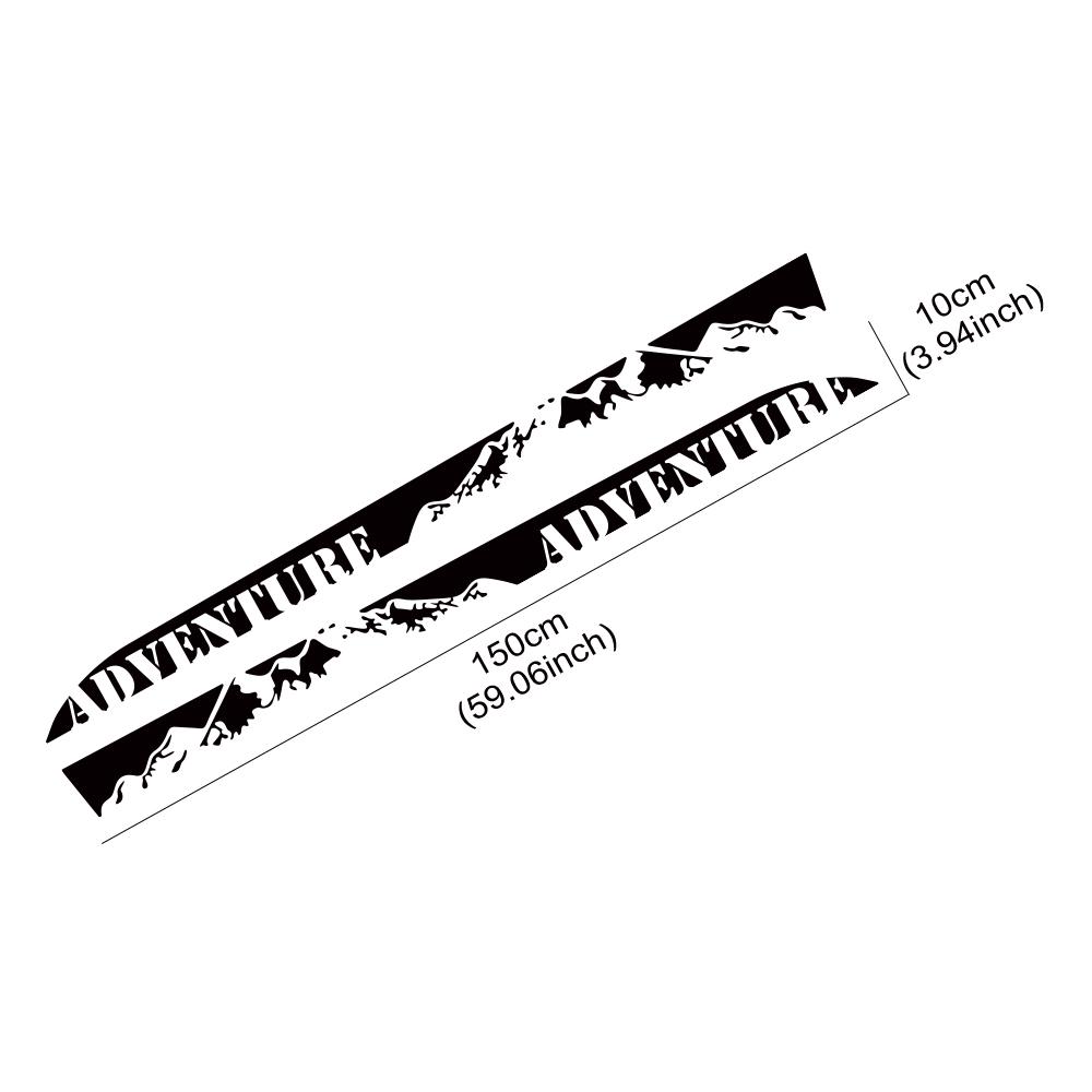 2PCS Car Door Stickers Waterproof PVC Camper Van Side Motorhome Graphics Vinyl Film Decal Auto Tuning Decoration Accessories