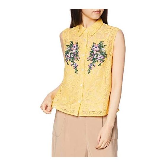 GRACE CONTINENTAL (Grace Continental) Blouse Embroidery Lace Shirt Sleeveless Women s