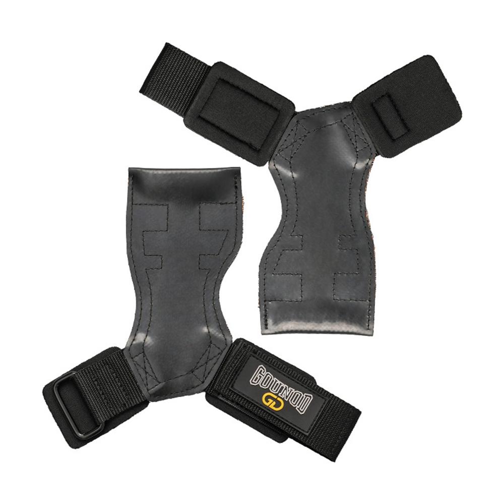 

GOUNOD GL061 1 Pair Rubber Palm Grips Fitness Hand Protector Weightlifting Anti Slip Wrist Support A