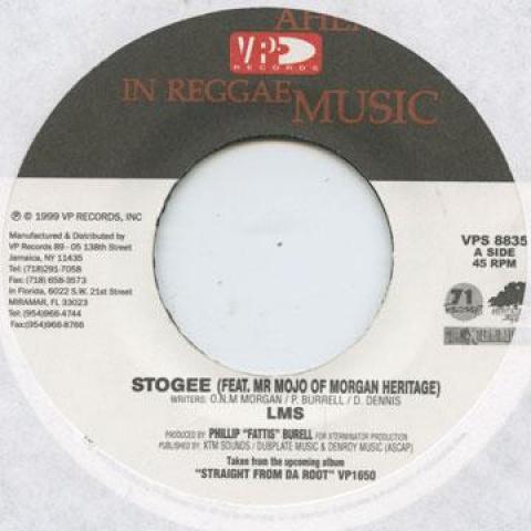 

7-дюймовая пластинка L.M.S - Stogee VPS8835 VP Records 1999 США Регги, Ска и Даб