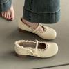 Gentle Wind Grandma Shoes Shallow Mouth Small Leather Shoes Women's 2025 New Spring and Summer French Low Heel Mary Jane Shoes Single Shoes Women