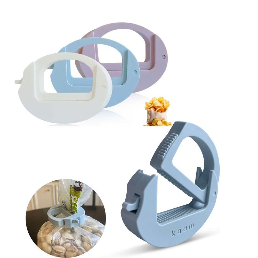 Large Opening Chip Bag Clips Toothed Design Kitchen Food Sealing Clip Creative Snack Bag Clip