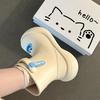 2025 summer cute cartoon Mengmeng big-eyed rain shoes girls fashion wear soft thick-soled casual non-slip rain boots