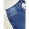 Women's Spring New Stretch Straight Jeans Quality Models Retro Rolled High Waist Trousers