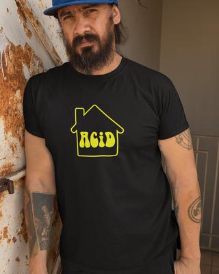 ACID HOUSE T-SHIRT (Rave 24hr Party Free Jungle 1980s Hardcore DJ Dance Music) Unisex T-Shirt