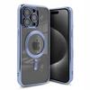 Etui do iphone 11 pro max magsafe obudowa wzmacniana niebieski case + szkło