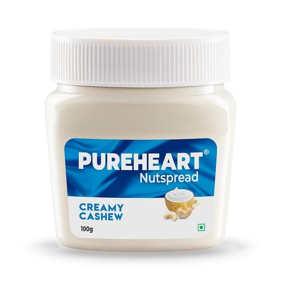 

Pureheart Nut Spread Creamy Cashew (100 gm) Nutty Spread for Breakfast, Delicious, Smooth & Creamy Snack 100GM