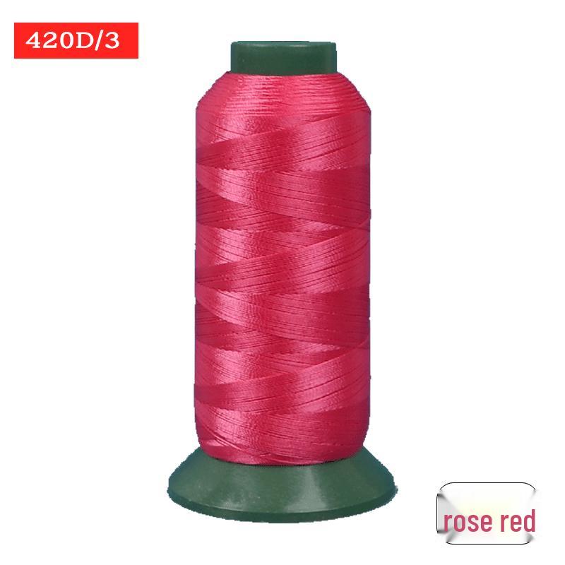 Sewing Machine & Handcraft Thread: High-Strength Mercerized Nylon for Upholstery, Leather, and Jeans