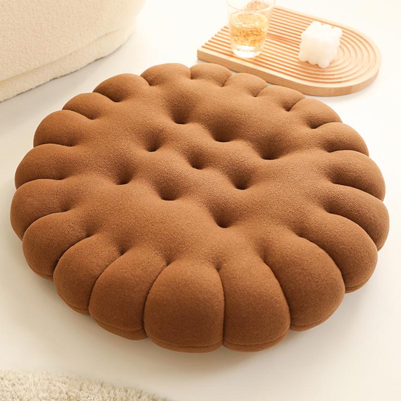 Ins Style Influencer Plush Cookie Cushion: Thickened Japanese Tatami Seat Pad
