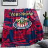 1PC Chivas Crest Fan Gear Custom Name Patterned Flannel Blanket Suitable For All Seasons For Home Decor Warmth And Comfort Gifts Holiday Present