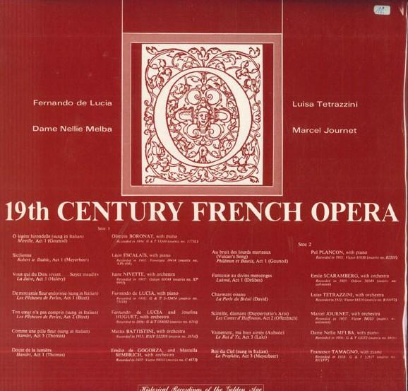 

LP Record FERNANDO DE LUCIA LUISA TETRAZZINI 19th Century French Opera SAGA7004 SAGA UK Classical Used