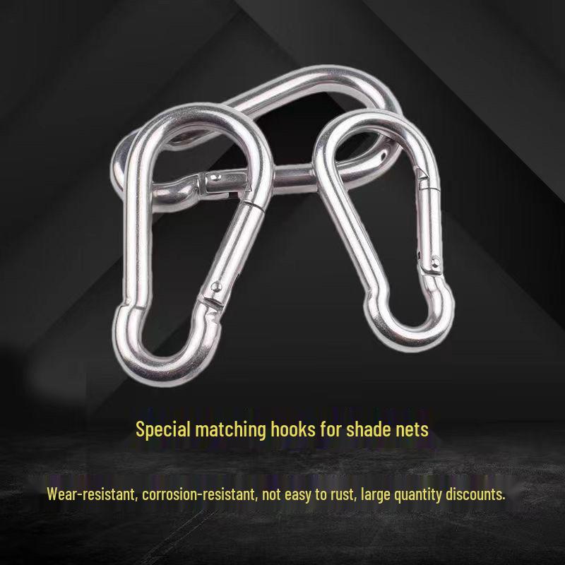 

Metal Safety Buckle Hook for Shading Nets and Anti-Fall Tarpaulins in Construction and Aquaculture