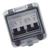 PV Combiner Box IP67 Waterproof Solar Combiner Box with 2 Pcs 2P 40A DC Circuit Breaker