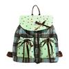 Schulranzen Koreanische Version Trend Ins Rucksack Damen Große Kapazität Vielseitig Kariert Süße Schleife Schüler Schulranzen Sternen Rucksack