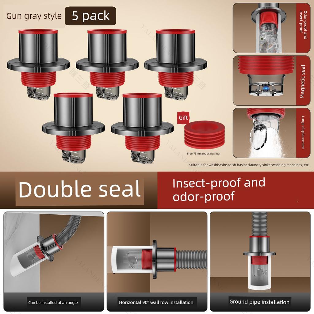 Anti-Odor Drain Plug for Sewer Pipes, Anti-Odor Sealing Plug for Sink and Washbasin Drainage Pipes, Special Accessory for Blocking Odors