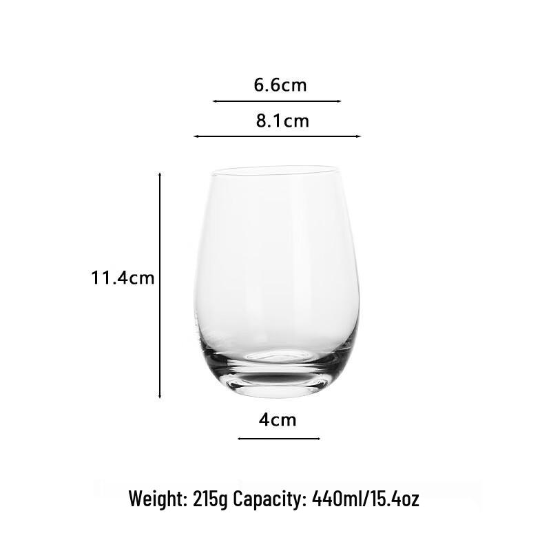 Zhi Shi Egg-Shaped Crystal Glass Tumbler Set