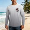 Men's Long Sleeve UPF50 Plus Sun Protection Shirt Lightweight Breathable Loose Fit Outdoor Casual T-Shirt for Summer Activities