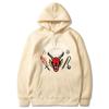 Mens Hooded Sweatshirt Loose Fit Trendy Print Casual Sportswear