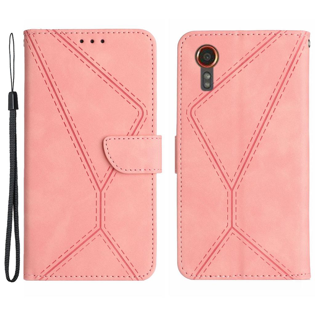 HT05 For Samsung Galaxy Xcover7 Flip Leather Case Phone Cover with Wallet