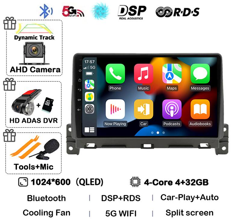 Android 14 Carplay Auto Car Radio For Great Wall Wingle 7 2018 2019 2020 Stereo Video GPS Navigation WIFI Multimedia Player DSP