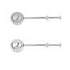 304 Stainless Steel Press-Type Tea Infuser Set: Round Ball Strainer with Telescopic Handle for Brewing Tea
