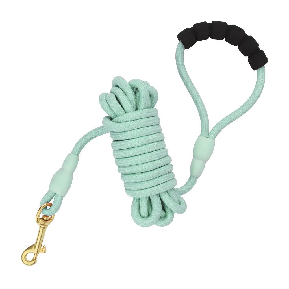 

Durable Dog Leash for Outdoor Training Walking Running - Long Pet Leash with Padded Handle for Small Medium Large Dogs S 5M зелёный