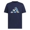 Camo Logo T-Shirt Comfortable Fashion Simple Versatile Solid Color Short Sleeve T-Shirt Men Tops Deep-Indigo KC3371