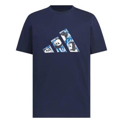 T-shirt Logo Camo Confortable Mode Simple Polyvalent Couleur Unie Manches Courtes T-shirt Hommes Hauts Bleu Profond KC3371