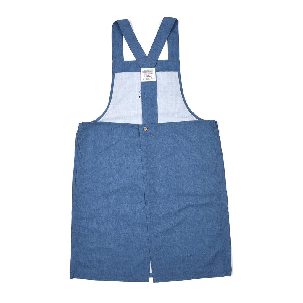 Apron Michoro Apron 247055 Blue [Kusuguru Japan] Y-shaped M-L