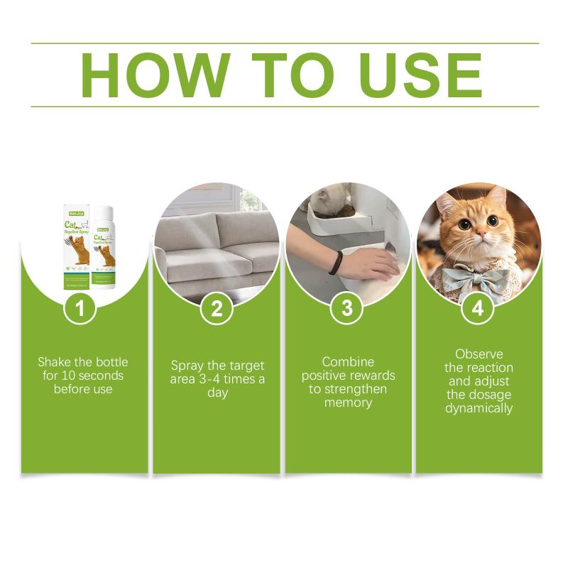 Eeljoy Cat Anti-Scratch Spray Pet Behavior Training Spray Furniture Protector Non-Irritating Safe For Cats